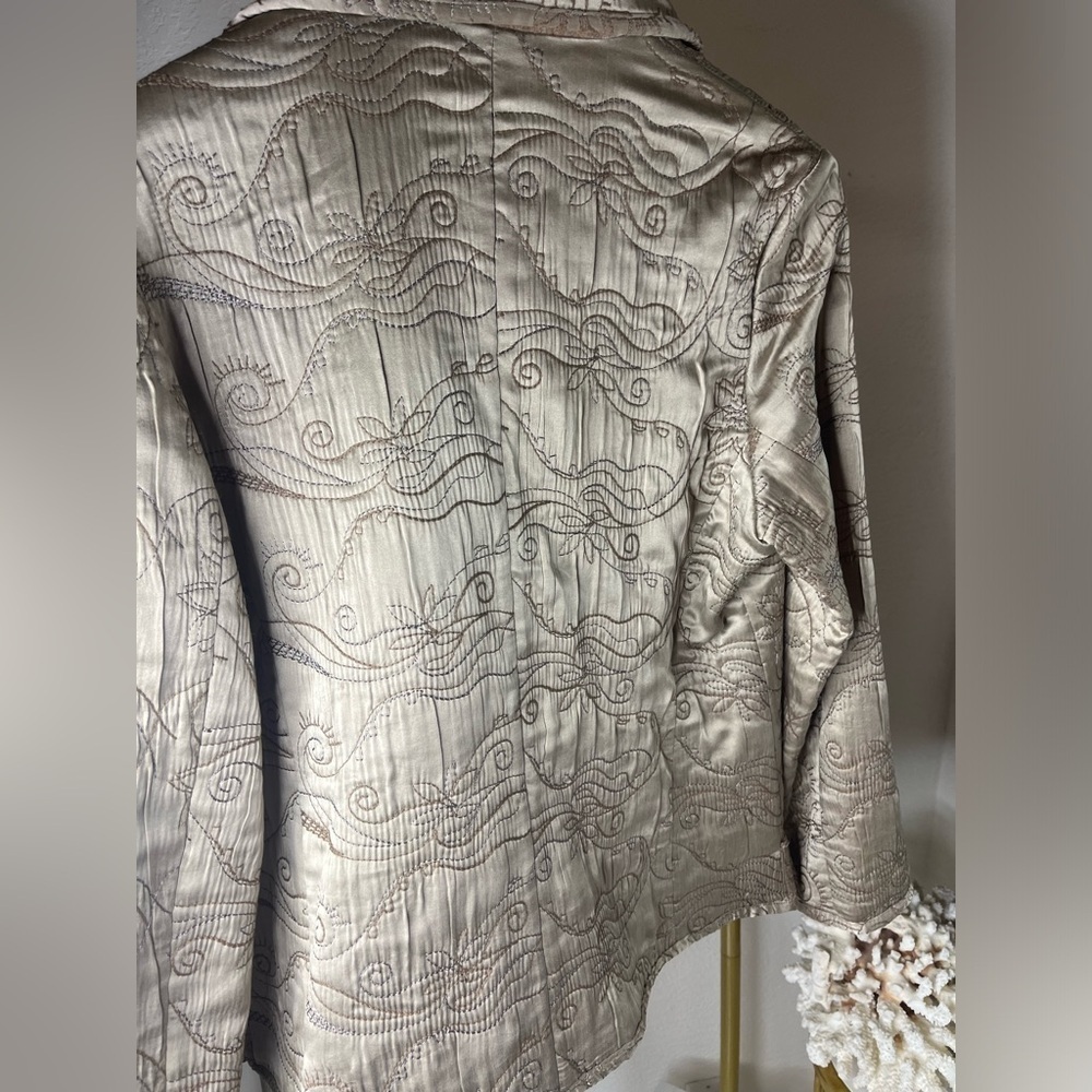 GERARD DAREL NWT SILK EMBROIDERED WOOL VINTAGE JACKET - Picture 7 of 11